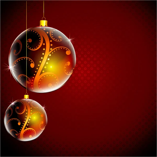 Xmas ballen — Stockvector