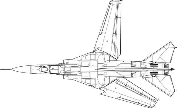 MiG 23 mf — Archivo Imágenes Vectoriales