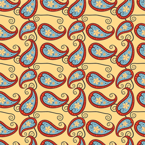 Modèle sans couture Paisley — Image vectorielle