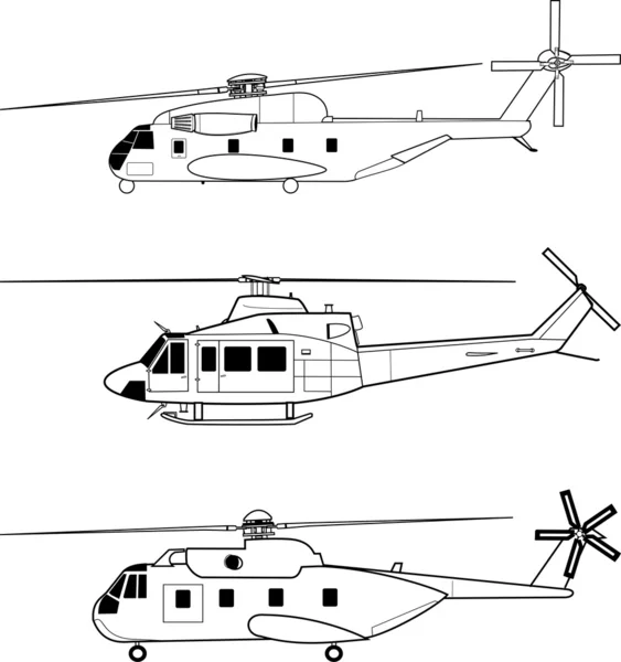 Helikopterek — Stock Vector