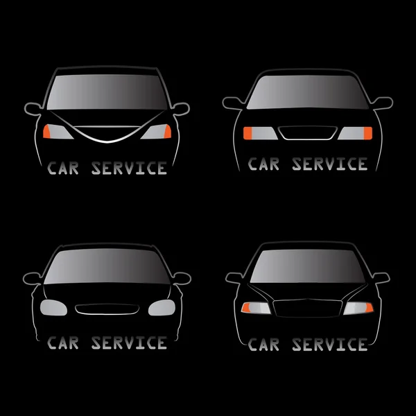 Cars silhouettes — Stock Vector