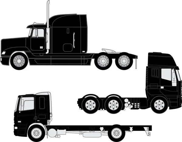 Free Free 142 Svg Simple Semi Truck Outline SVG PNG EPS DXF File