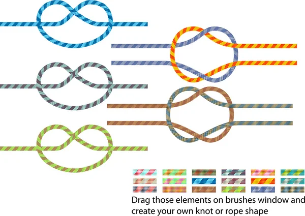 Escalada patrón de cuerda — Archivo Imágenes Vectoriales