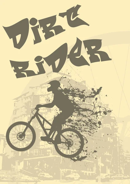 Biker splash — Stock vektor