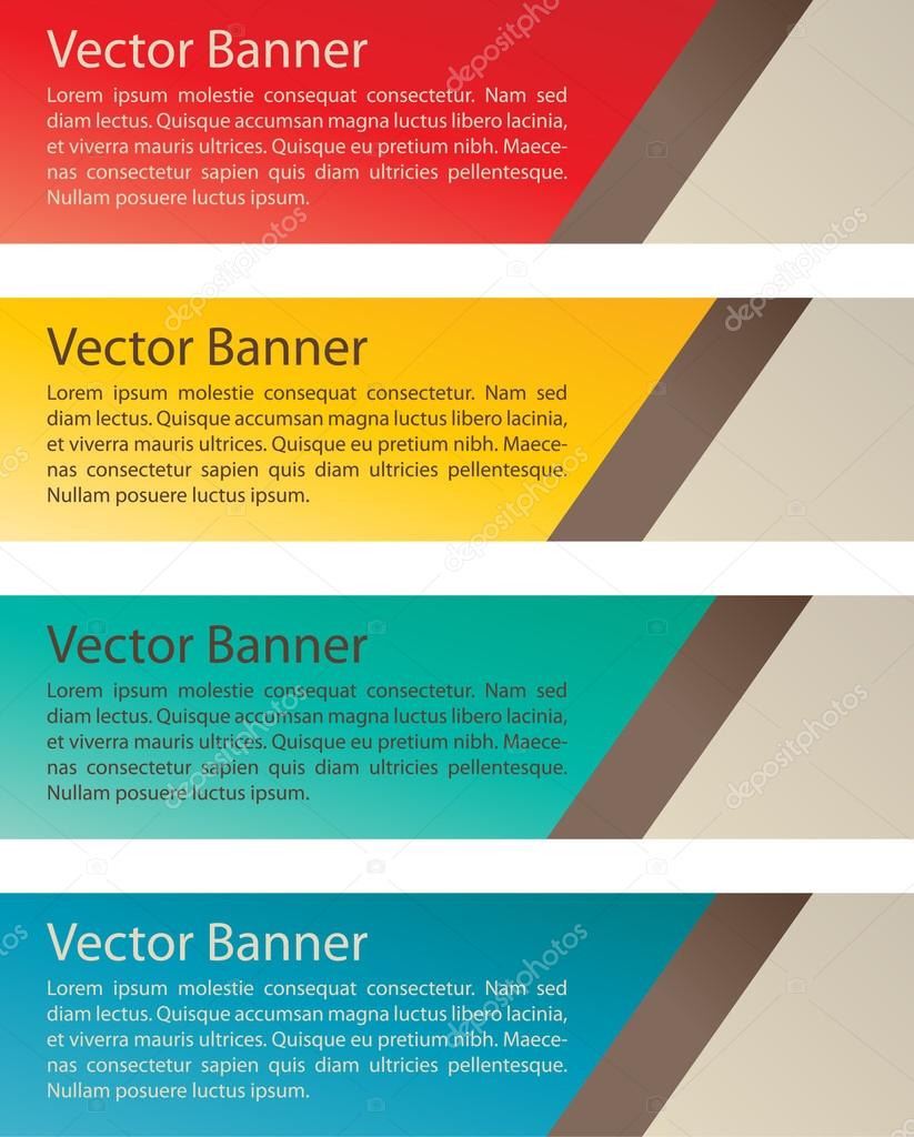 Simple vector banners