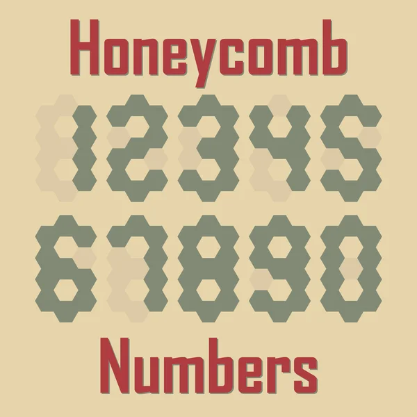 Сотовые числа — стоковый вектор