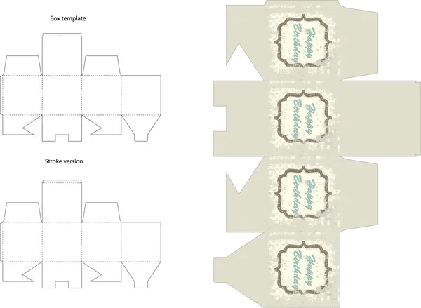 hediye kutusu şablonu