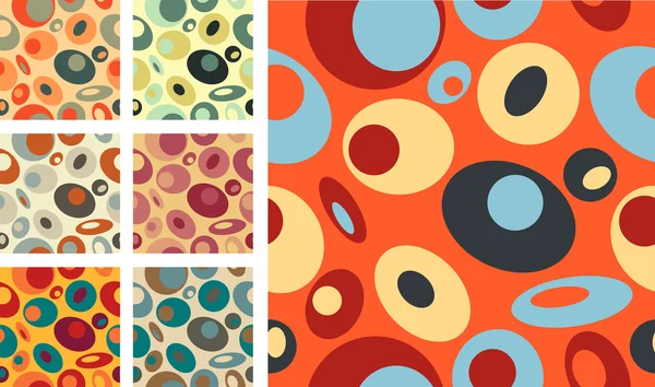 Bubbles pattern pack — Stock Vector