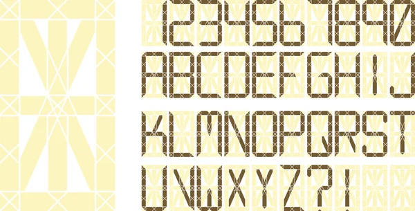 Digitale lettertype — Stockvector