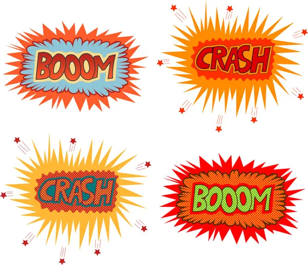 Choque de explosión — Vector de stock