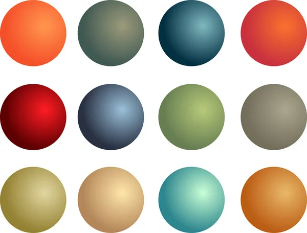 Трехмерные шары — стоковый вектор