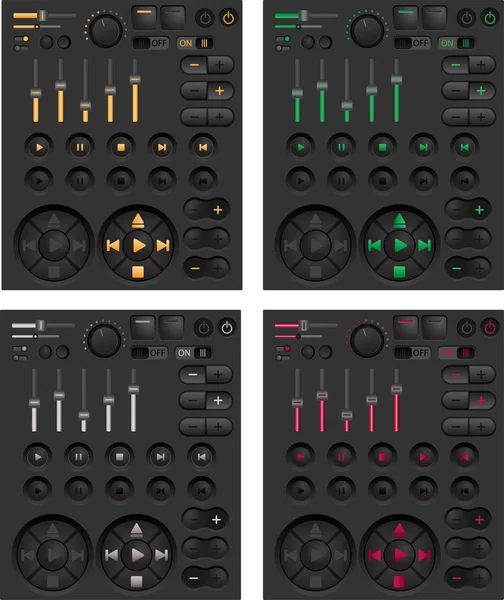 Speler huid ui — Stockvector