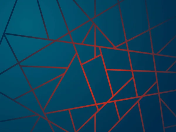 Färgglada Abstrakt Bakgrund Med Geometriska Former Och Tunna Rödaktiga Linjer — Stock vektor
