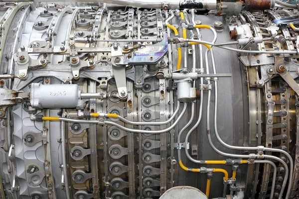 Motor turbojato de aeronaves — Fotografia de Stock