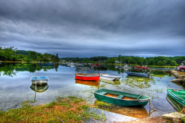 Row boats on calm water 73