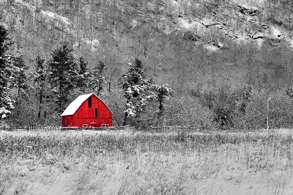 붉은 헛간 48 — 스톡 사진