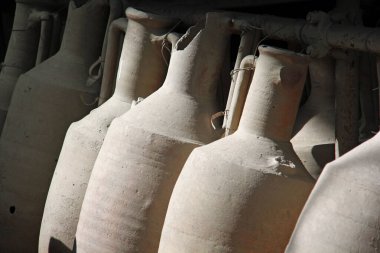 Ancient amphora found in ruins in Italy from the eruption of the Vesuvius