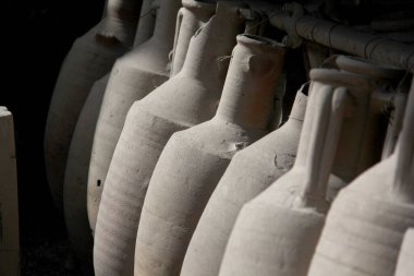 Ancient amphora found in ruins in Italy from the eruption of the Vesuvius