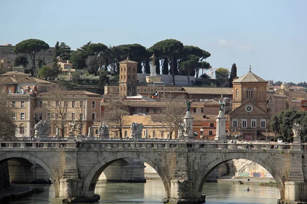 Οδική Άποψη Των Δρομιών Και Των Δρόμων Στη Ρώμη Από — Φωτογραφία Αρχείου