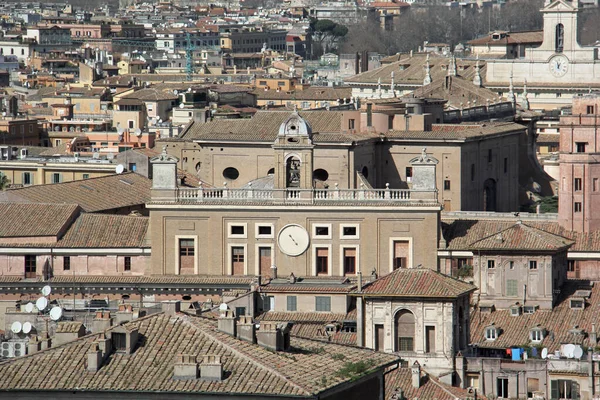 Vista Cidade Roma Telhados Diferentes Anjos — Fotografia de Stock