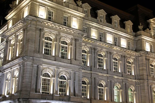 Street View Old Montreal District Canada Nightime — Stock Photo, Image