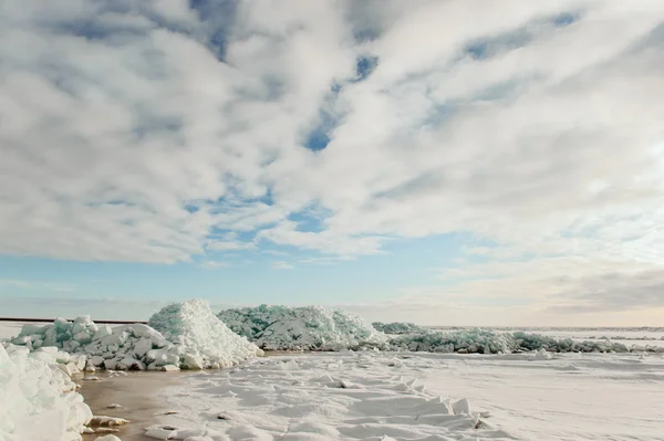 Lago de invierno Ladoga — Foto de Stock