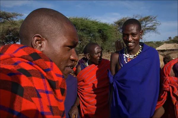 Masai erkekler. — Stok fotoğraf