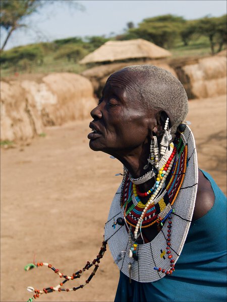 Old masai woman.