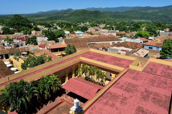 Aerial View Roofs Trinidad Cuba Unesco World Heritage Site Colourful — Stock Photo, Image