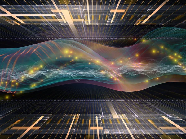 Sine Wave Lights — Stock Photo, Image