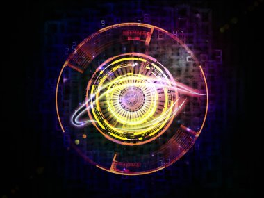 Eye of artificial intelligence clipart