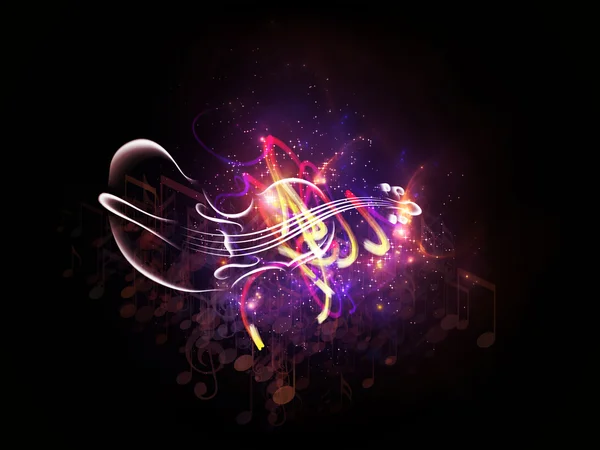 Красочная музыка — стоковое фото