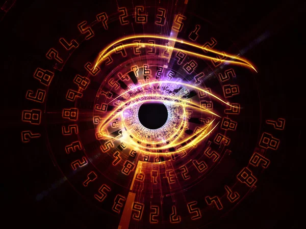 Eye of numbers — Stock Photo, Image