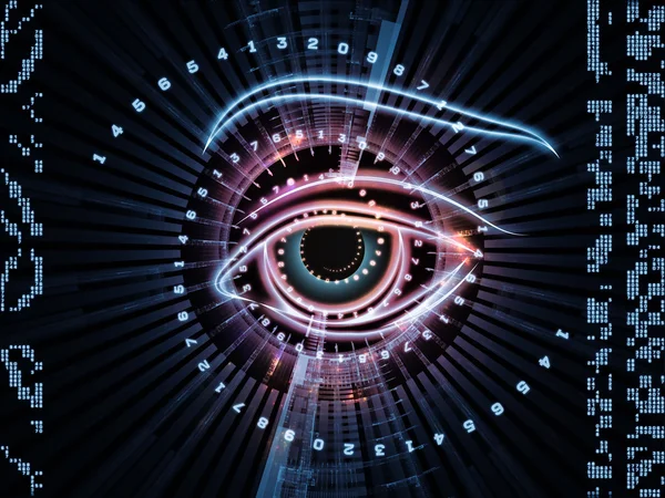 Eye of numbers — Stock Photo, Image