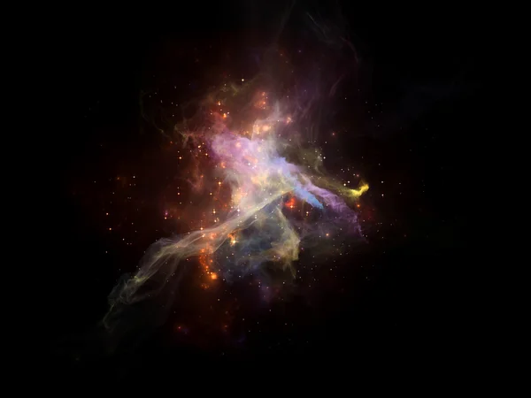 カラフルな星雲 — ストック写真