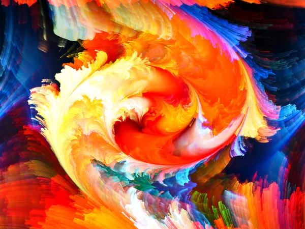 Vopsea fractală colorată — Fotografie, imagine de stoc