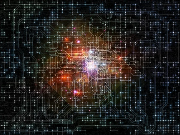 Visualization of Network — Stock Photo, Image