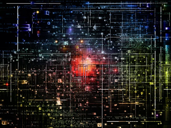 Metaforické digitální síť — Stock fotografie