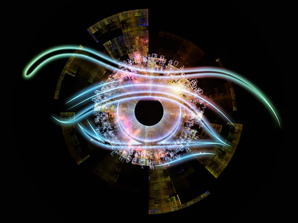 Eye of digits — Stock Photo, Image