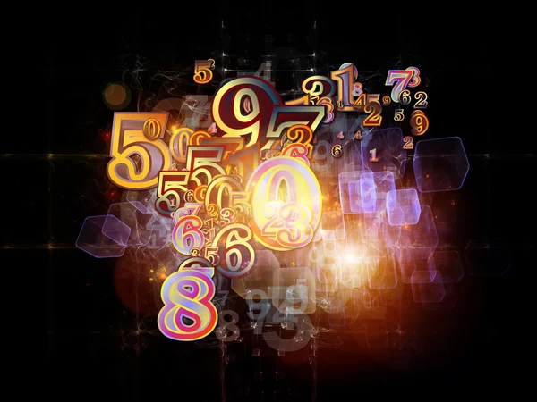 Inner Life of Numbers — Stock Photo, Image