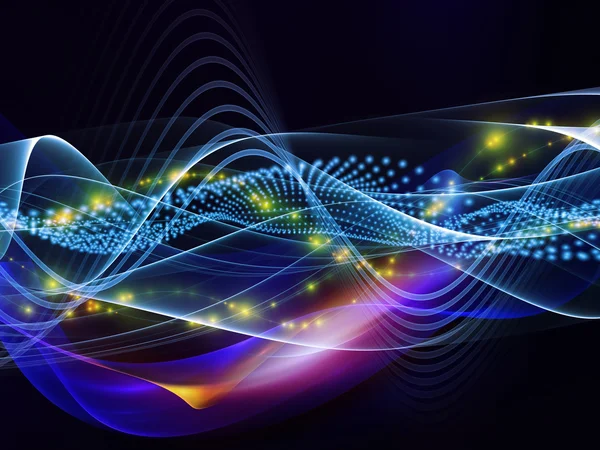 Overlapping sine waves — Stock Photo, Image