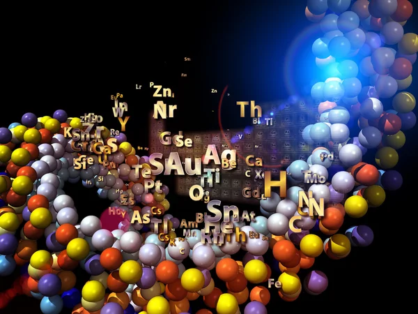 Układ pierwiastków chemicznych — Zdjęcie stockowe