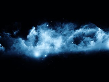 soyut bulutlar ve ışıklar