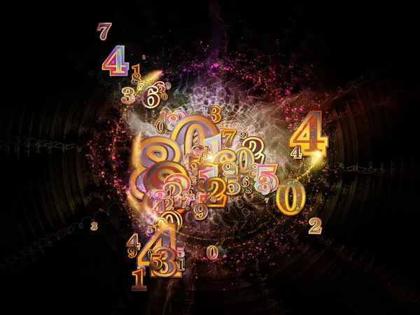 Unfolding of Numbers — Stock Photo, Image