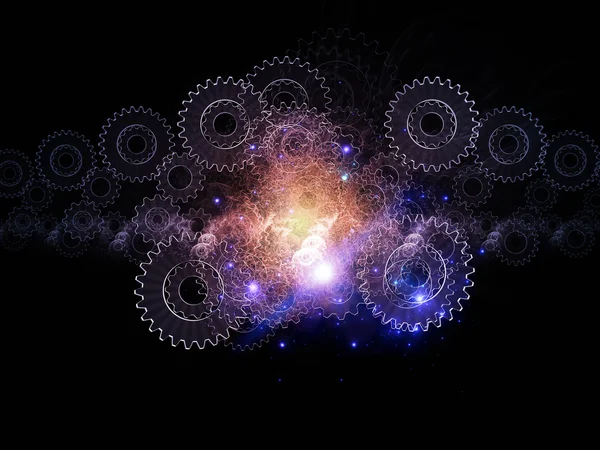 Engrenagens fractais — Fotografia de Stock