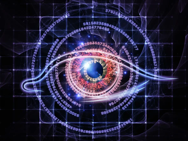 Eye of digits — Stock Photo, Image