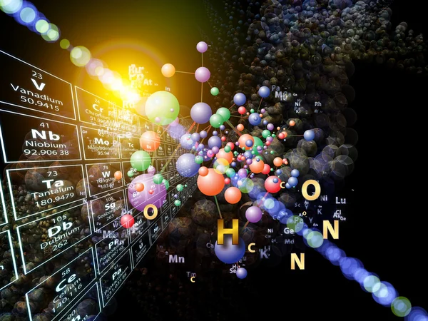 Μαγεία των χημικών στοιχείων — Φωτογραφία Αρχείου