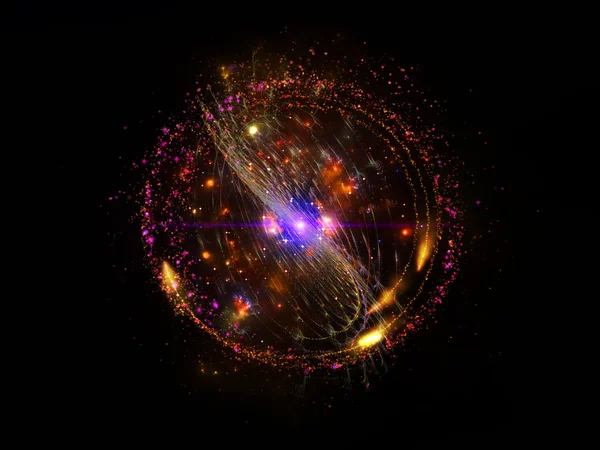 Фрактальная галактика — стоковое фото