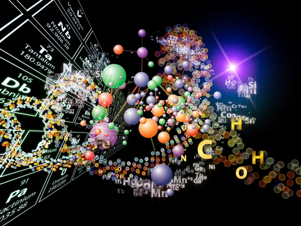 化学元素的舞蹈 — 图库照片