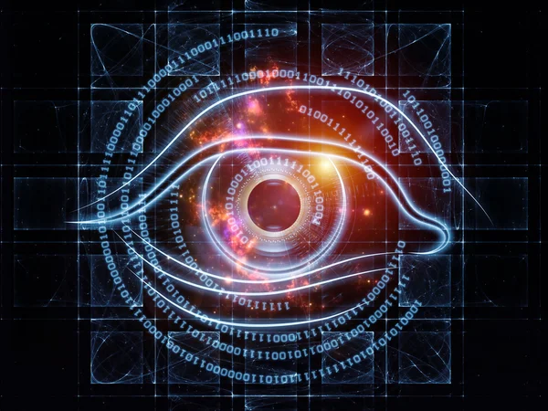 Eye of digits — Stock Photo, Image